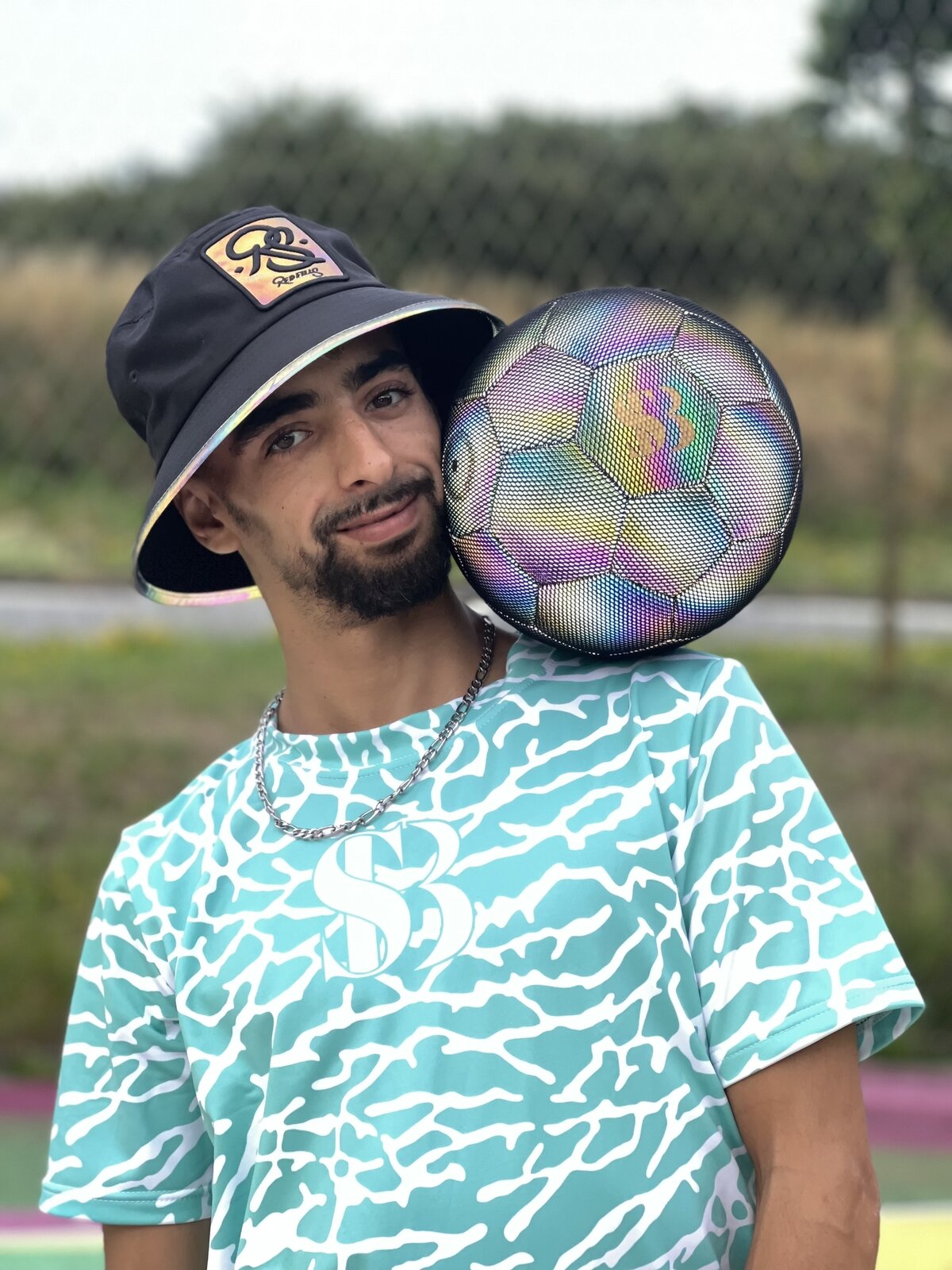 Shine Bling - Voetbal - Reflectief - Holografisch