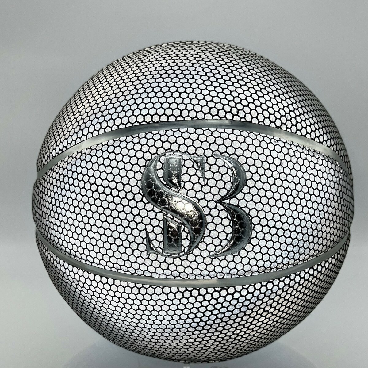 Shine Bling basketbal Zilver