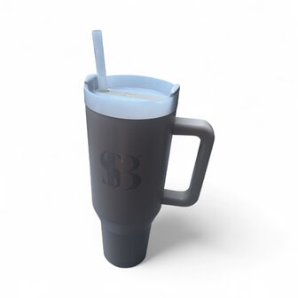 1,2 Liter Tumblerfles met rietje