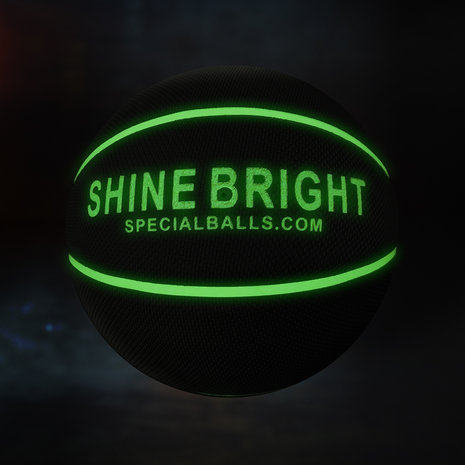 Shine Bright Glow in the dark basketball