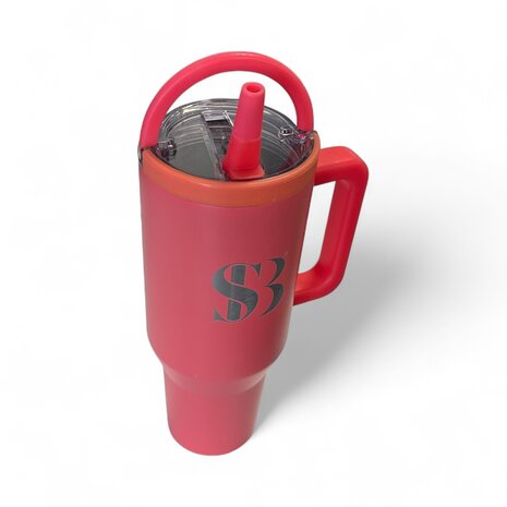 1,2 Liter Tumbler met ingebouwd rietje