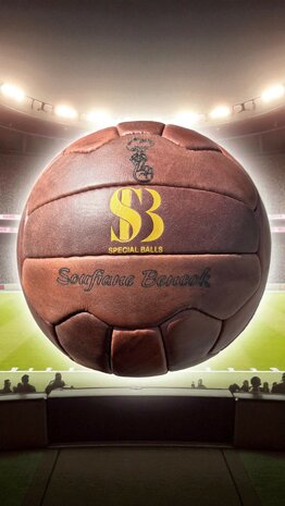 Retro Handgestikte Voetbal - Maat 5