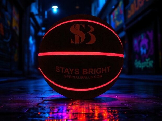Stays Bright Deluxe - LED - Basketbal - Maat 7